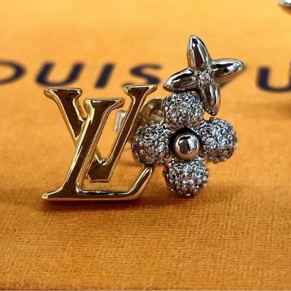 Louis Vuitton Gold and Silver Earrings - Picture 1 of 6